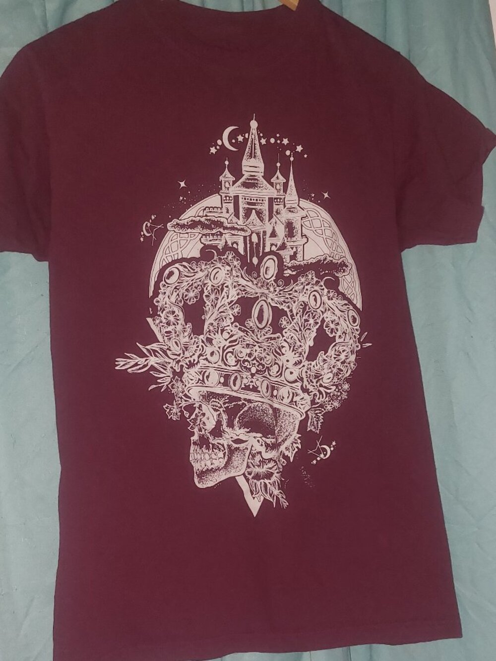 Call Your Mother Celestial Castle & Skull T-Shirt Small
